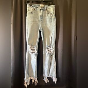 Hidden Los Angeles Women's Cropped Jeans - Light Blue- 26